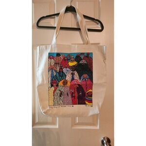 Vintage Kiki Suarez Canvas‎ Tote Bag 1990 Many Strong and Beautiful Women 90